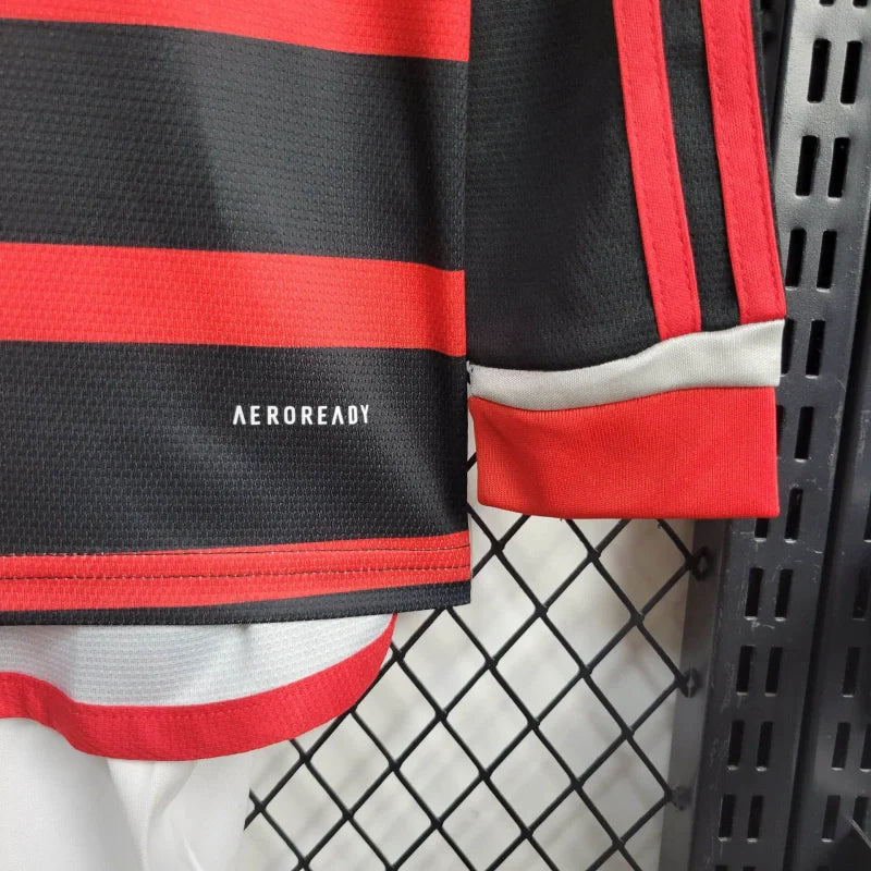 Kit Infantil Flamengo Titular 24/25 - Manga Comprida - Lançamento