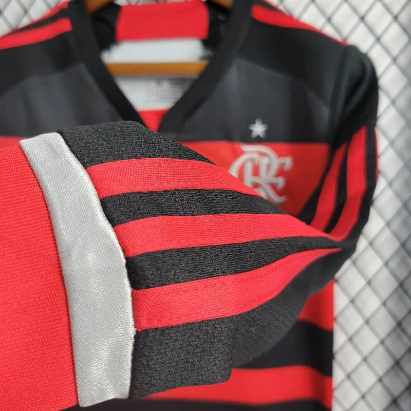 Kit Infantil Flamengo Titular 24/25 - Manga Comprida - Lançamento