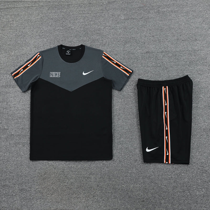 Conjunto Casual Nike 2023 - Preto e Cinza