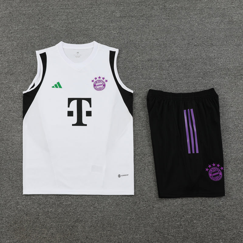 Kit de Treino Regata Bayern de Munique 23/24 - Branco