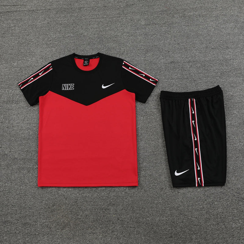 Conjunto Casual Nike 2023 - Vermelho e Preto