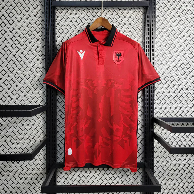 Camisa Albânia Home 2024 Euro - Torcedor Masculina - Lançamento