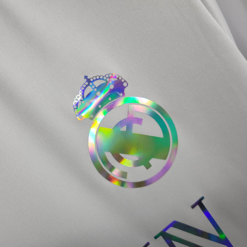 Camisa Real Madrid “Reflective” Branca 24/25 - Adidas Torcedor Masculina - lançamento