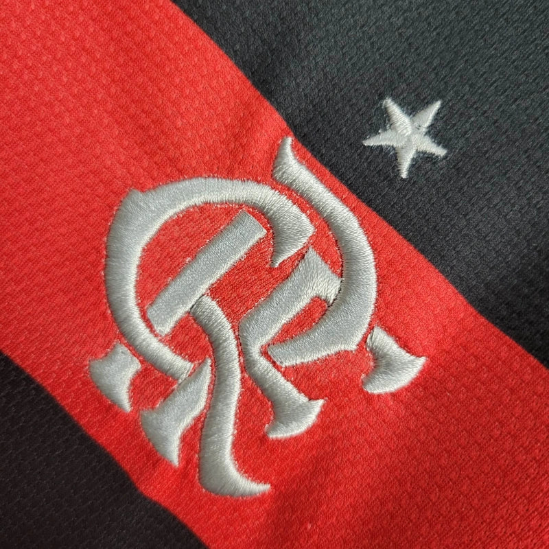 Kit Infantil Flamengo Titular 24/25 - Manga Comprida - Lançamento