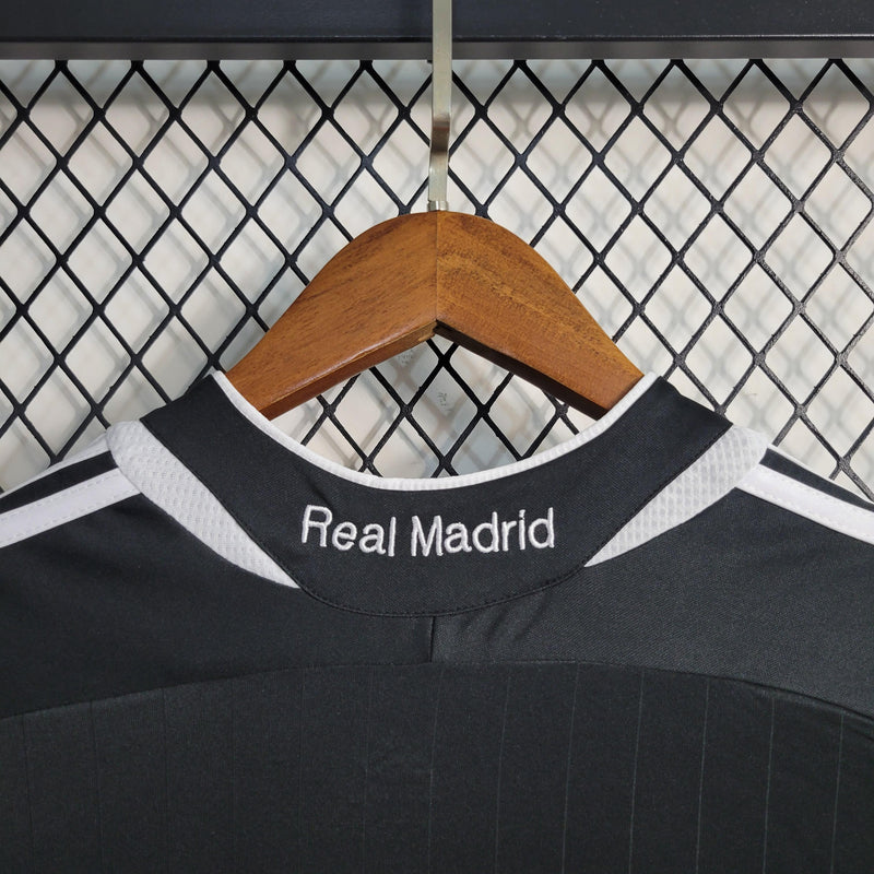 Camisa Real Madrid Retrô 2006/07 Away - Adidas - Preto e Branco