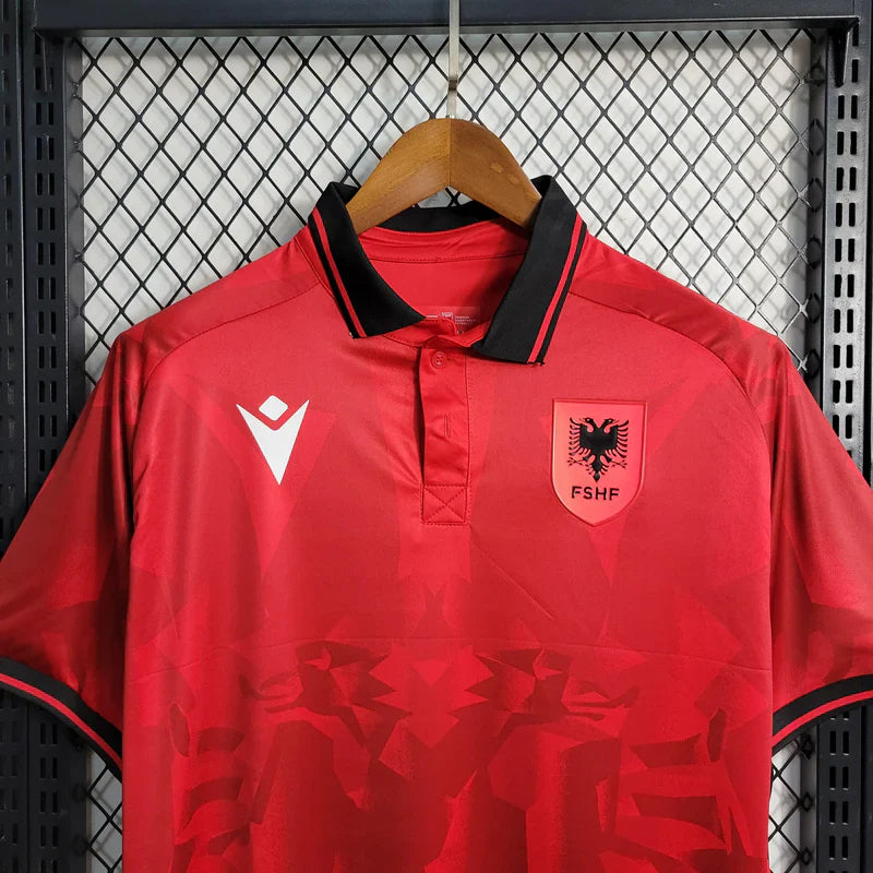 Camisa Albânia Home 2024 Euro - Torcedor Masculina - Lançamento