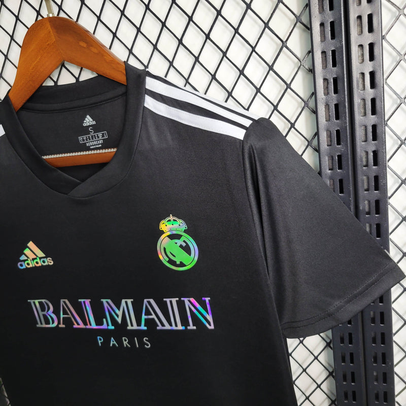 Camisa Real Madrid “Reflective” Preta 24/25 - Adidas Torcedor Masculina - lançamento