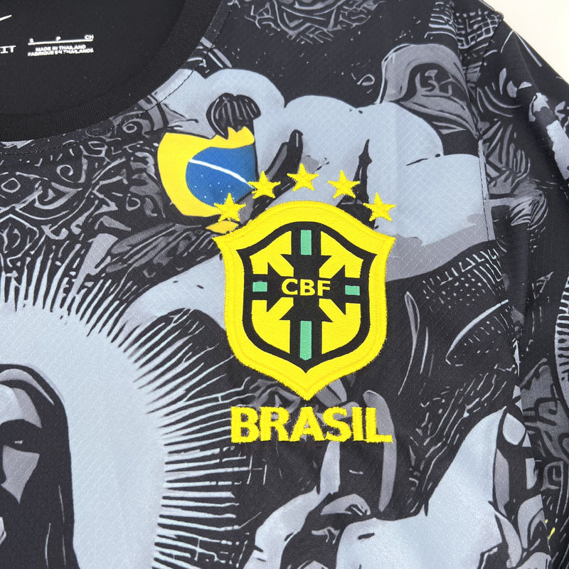 Camisa Brasil Concept Cristo Redentor 24/25 Copa América - Nike Torcedor Masculina - Lançamento