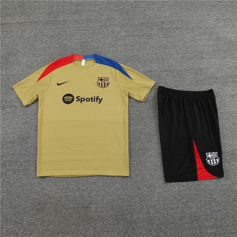 Kit de Treino Barcelona 24/25 - Dourado