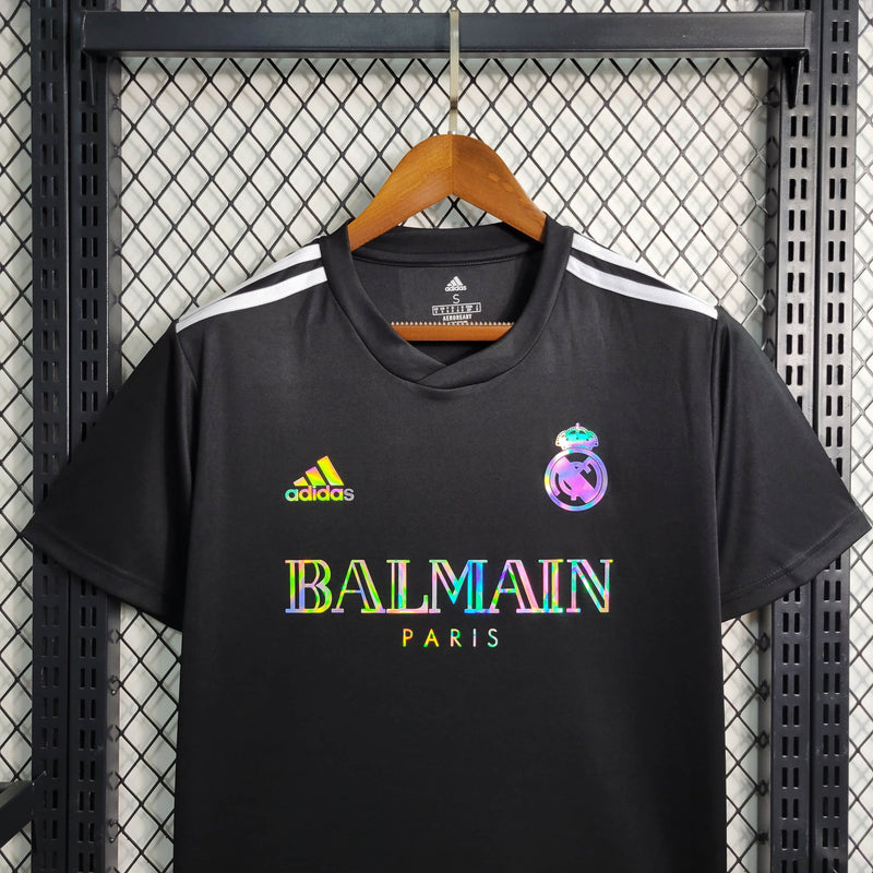 Camisa Real Madrid “Reflective” Preta 24/25 - Adidas Torcedor Masculina - lançamento