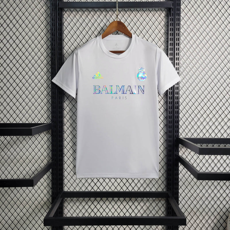 Camisa Real Madrid “Reflective” Branca 24/25 - Adidas Torcedor Masculina - lançamento