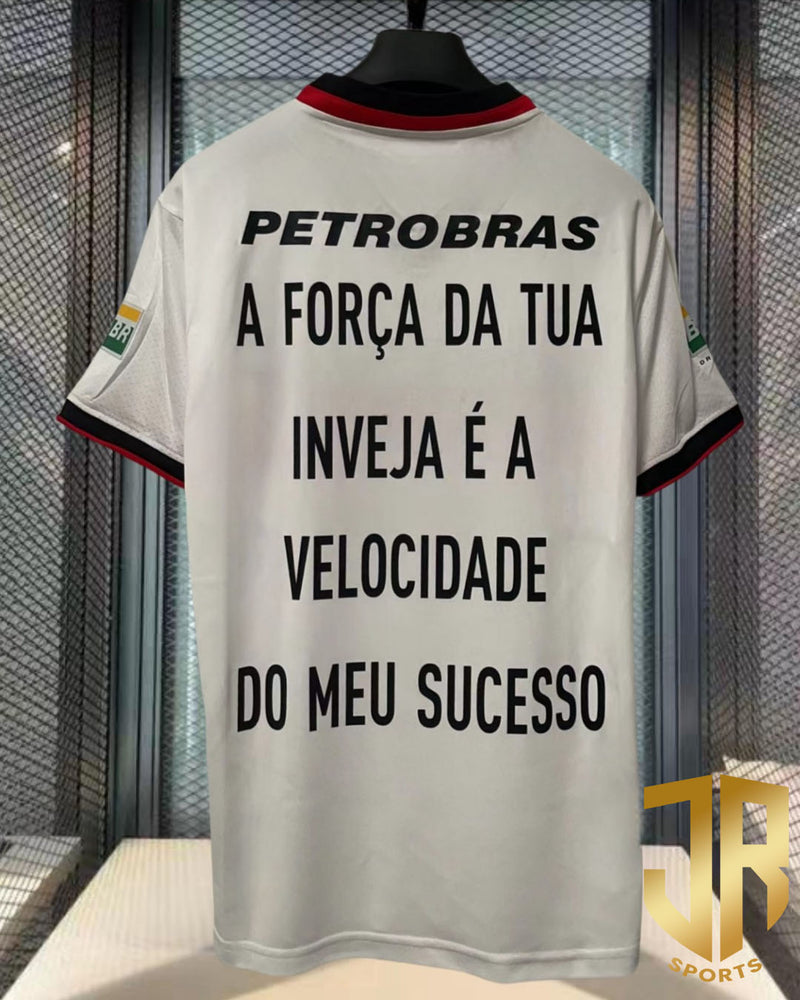 Flamengo Away 2001 Retrô Personalizada | A força da tua inveja é a velocidade do meu sucesso