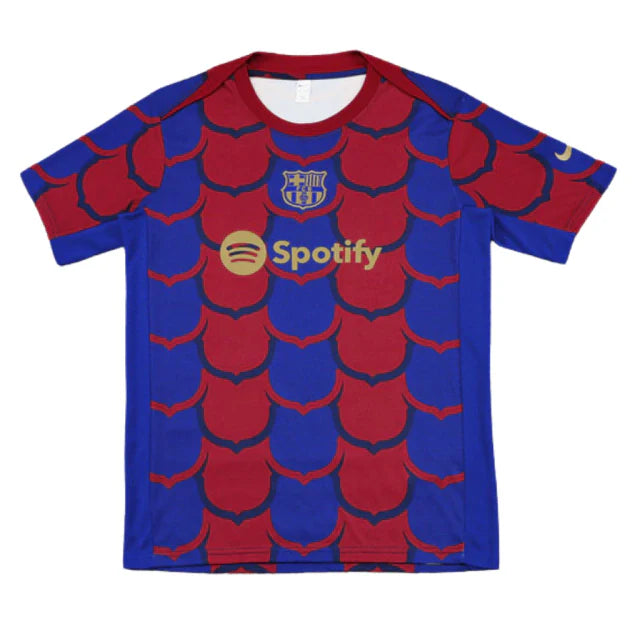 Camisa Barcelona Aquecimento 24/25 - Nike Torcedor Masculina - Lançamento