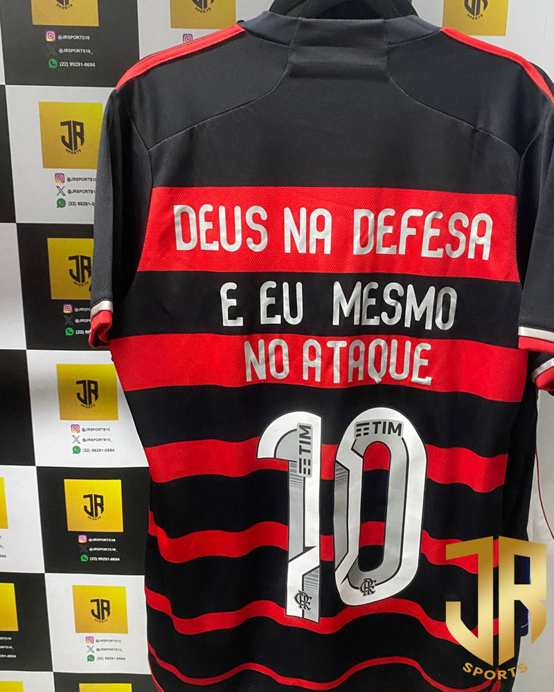 Flamengo Home 2024/25 Personalizada | Deus na defesa e eu no ataque 'Rafael Leão'