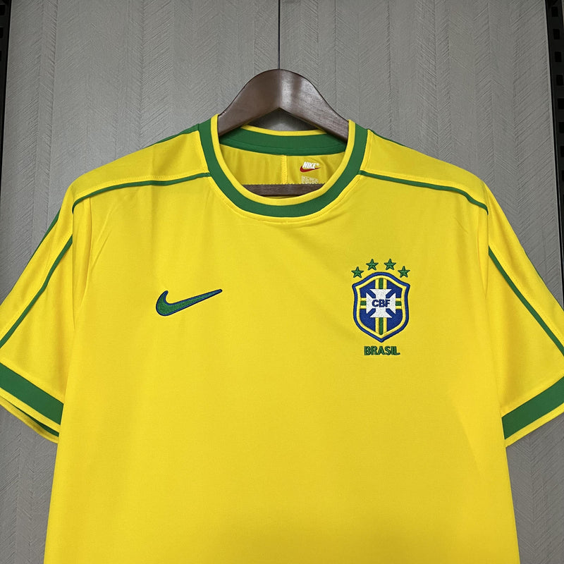 Camisa Seleção Brasileira Retrô 1998 Verde e Amarela - Nike