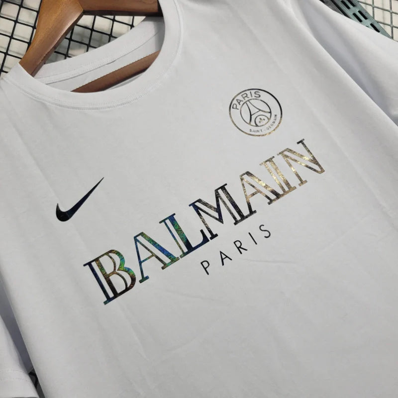 Camisa PSG All White "Reflective" 24/25 - Nike Torcedor Masculina - Lançamento