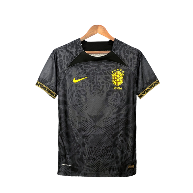 Camisa Pantera Seleção Brasil 2022 Nike - Preto