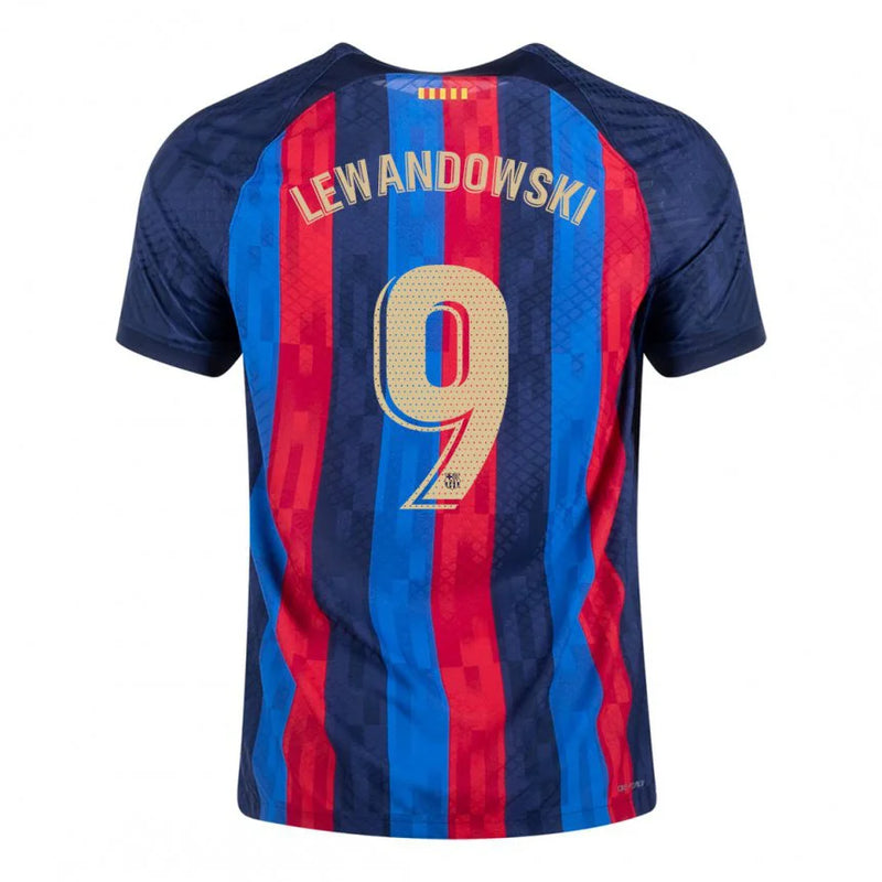 Camisa Barcelona I 22/23 Nike [Lewandowski #9] - Grená