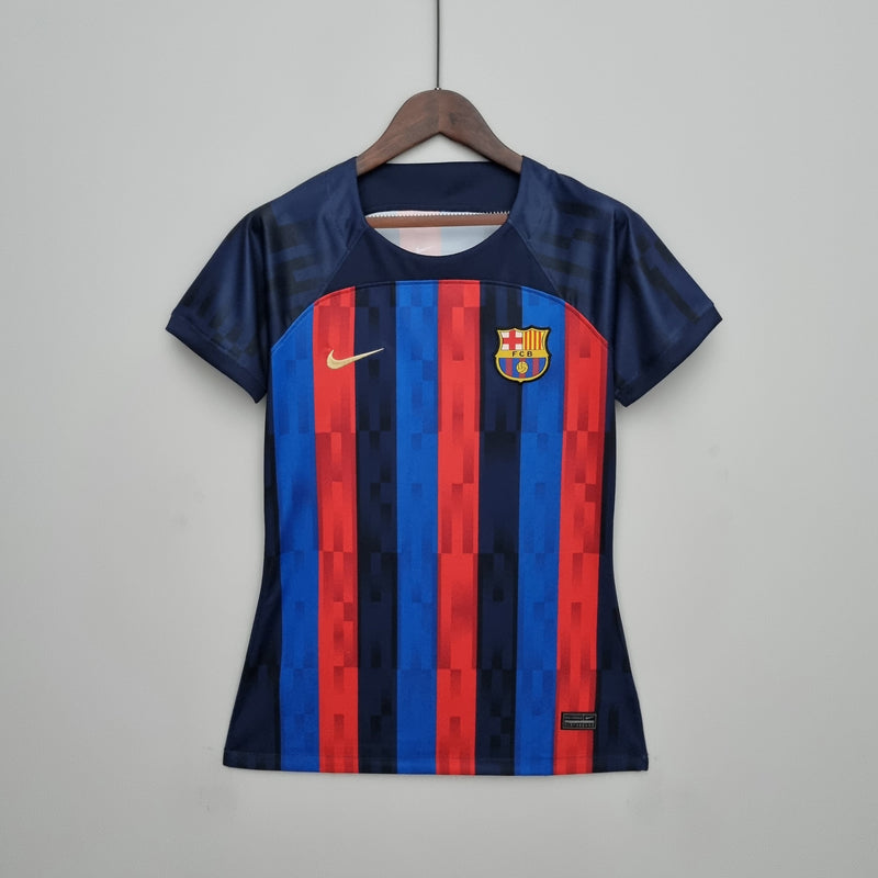 Camisa Feminina Barcelona I 22/23 Nike - Grená