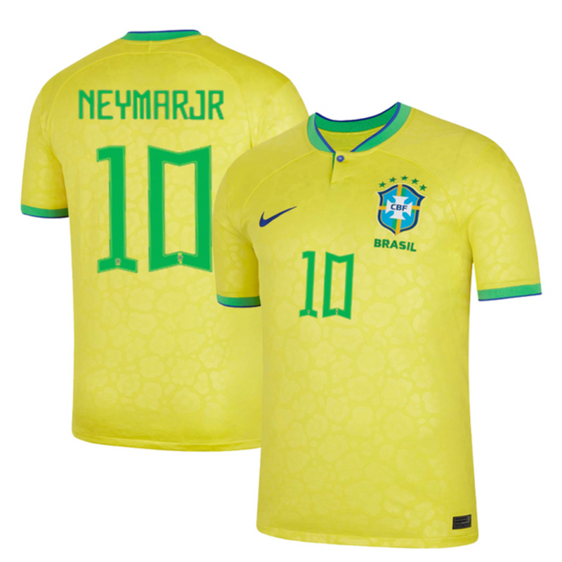 Camisa Seleção Brasil I 22/23 Nike - Amarelo - Neymar Jr