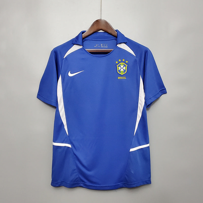 Camisa Seleção Brasileira Retrô 2002 Azul - Nike