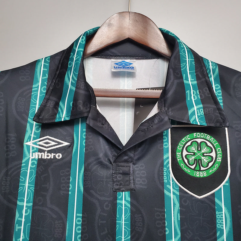 Camisa Celtic Retrô 1992/1993 Preta e Verde - Umbro