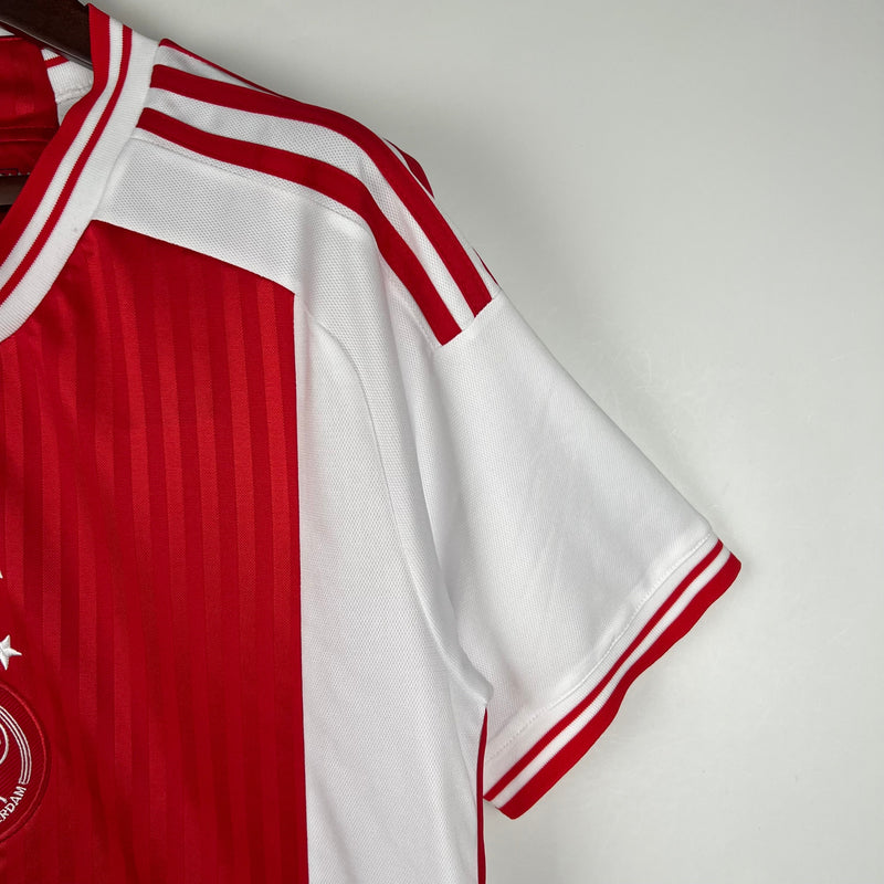 Camisa Ajax I 23/24 - Branco e Vermelho