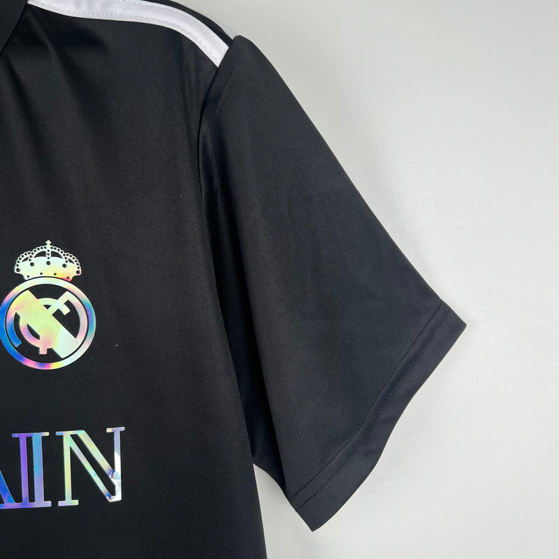 Camisa Real Madrid 23/24 Balmain Paris - Preto