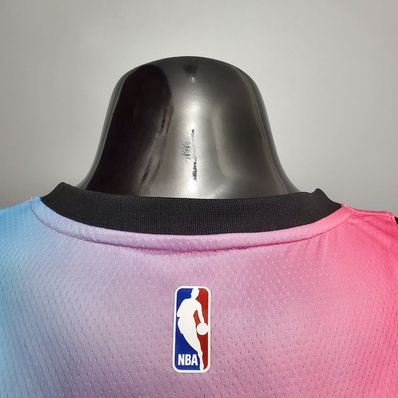 Regata Miami Heat Masculina - Rosa e Azul